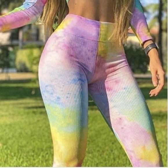 🔥2 Piece Tie Dye Leggings Set - Picture 2 of 6